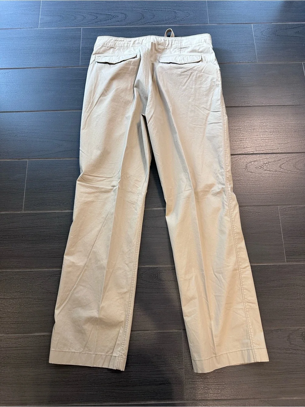 Men's Vintage Summer 2010 Casual Drawstring Essential Chino Pants - Beige
